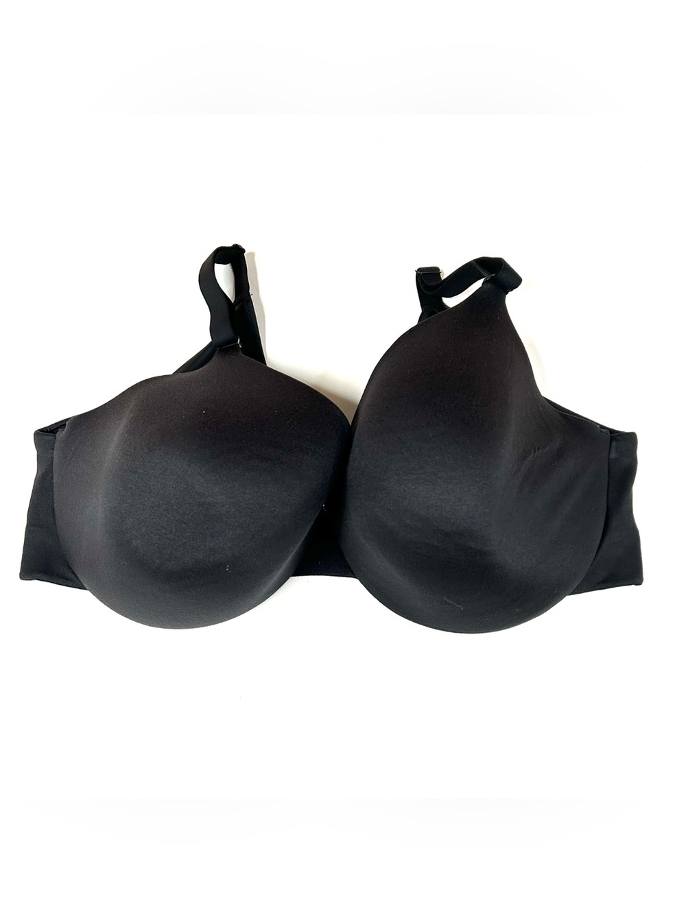 Cacique 42DDD 42F Back Smoother Lightly Lined Full Coverage Bra Black #0821